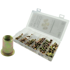 Zinc Plated Steel Riv Nut Assorted 150 pce Kit