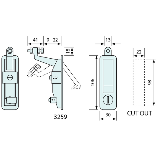 Compression Spring Push Button Push Button Compression Latches Locking – Co-Mac