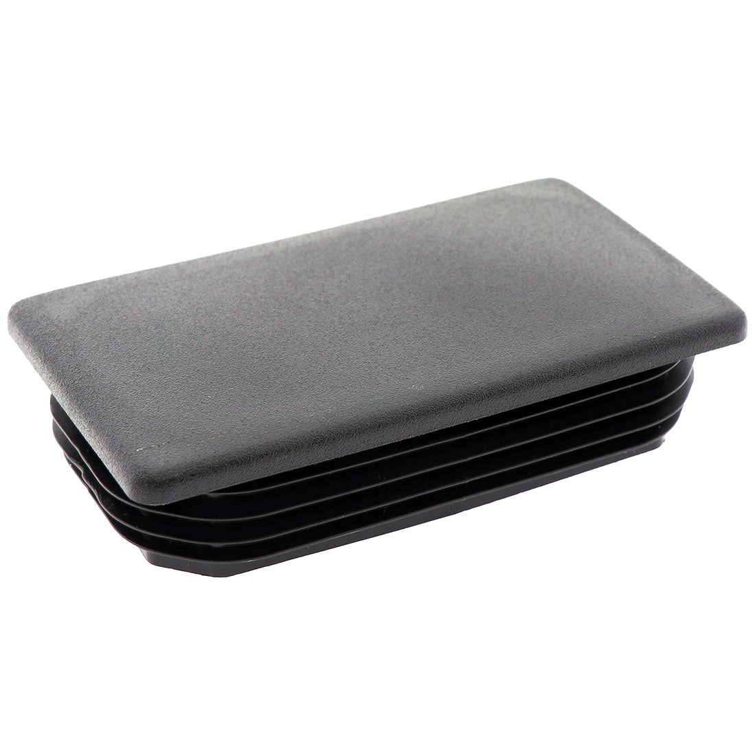Plug Button Rectangular Rectangle Plug Smooth Black 125x75mm – Co-Mac