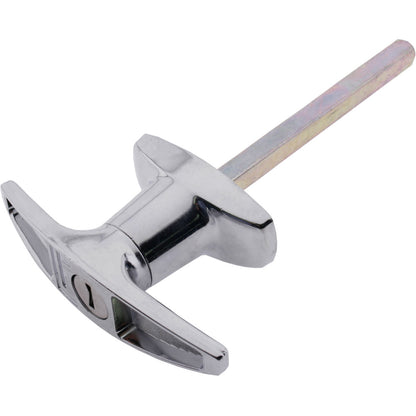 T Handle Locking Rear Fix 90° ACW Chrome 30x100mm