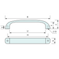 Grab Handle Black 144.5mm