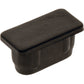 Rectangle Plug Smooth Black 32x16mm