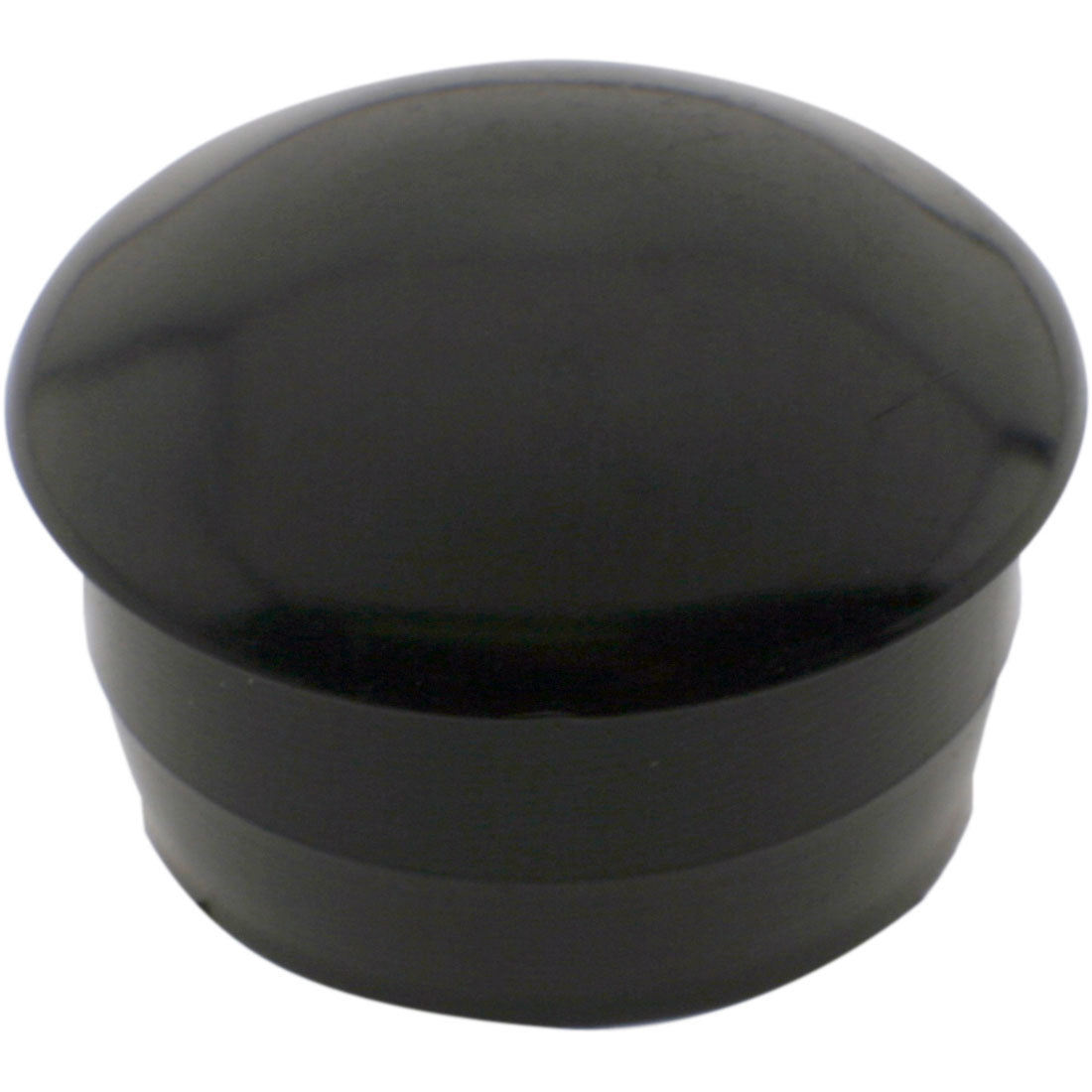 Domed Round Plug Smooth Black Nylon 22.4mm – Co-Mac