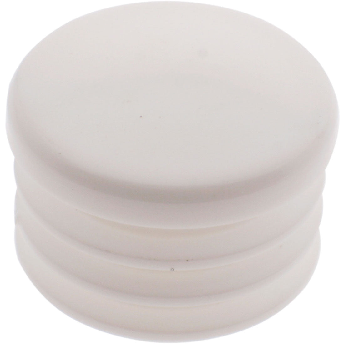 Round Plug Ribbed White 22.4mm – Co-Mac