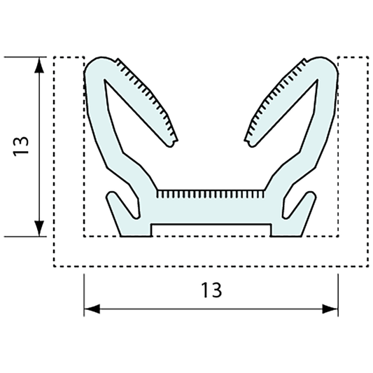 Flocked Sliding Window Channel – Co-Mac