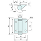 Spring Hinge Spring Closed Welded Stainless Steel 92mm