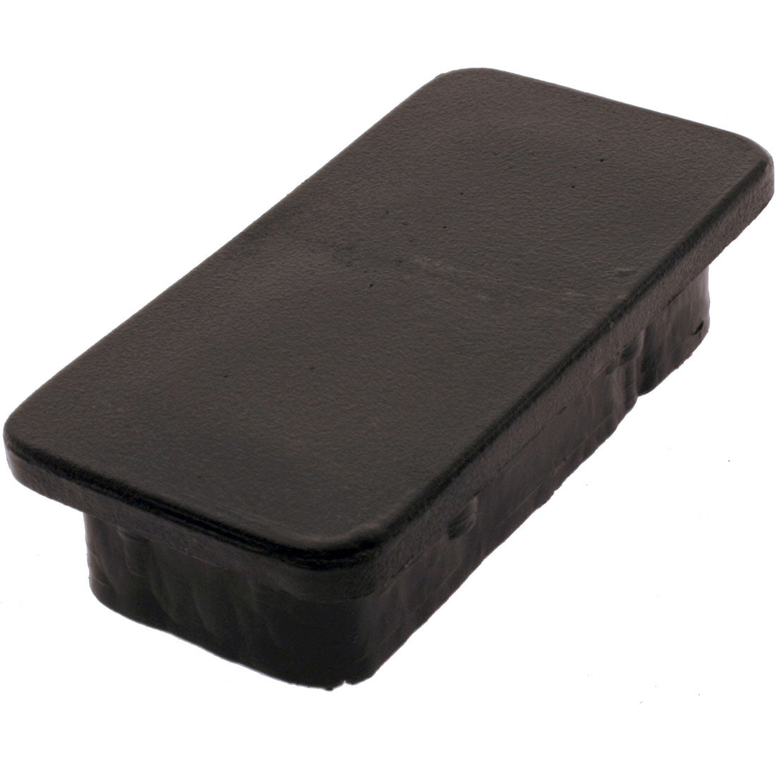 Rectangular Push Plug Rectangle Plug Smooth Black 76.0x38.0mm – Co-Mac
