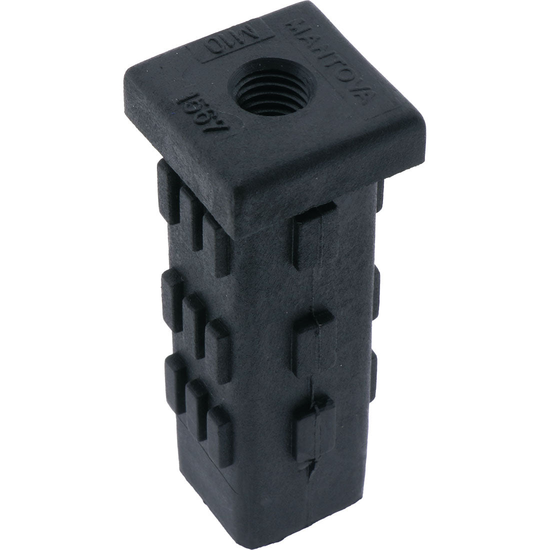 Square Tube Insert Nylon Thread 25.4mm M10 – Co-Mac