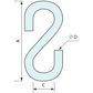 S Hook Zinc Plated 3x35mm