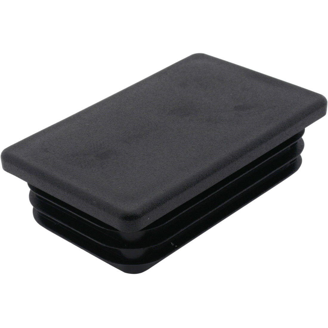 Rectangle Plug Ribbed Black 80x50mm – Co-Mac