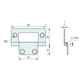 Fast Fix Hinge Small Stainless Steel 50mm