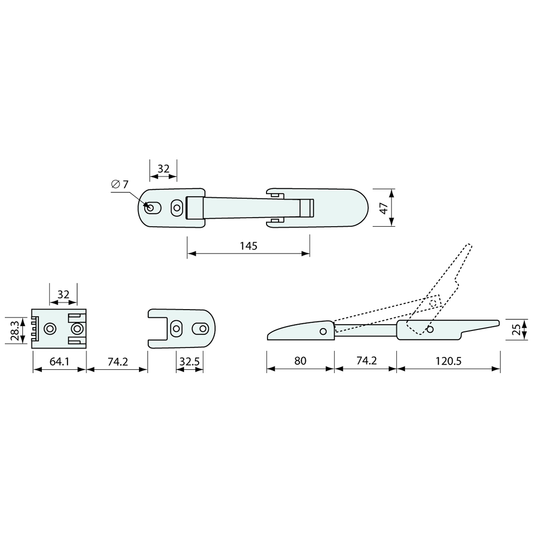 Lever Flexible Hold Down Latch – Co-Mac