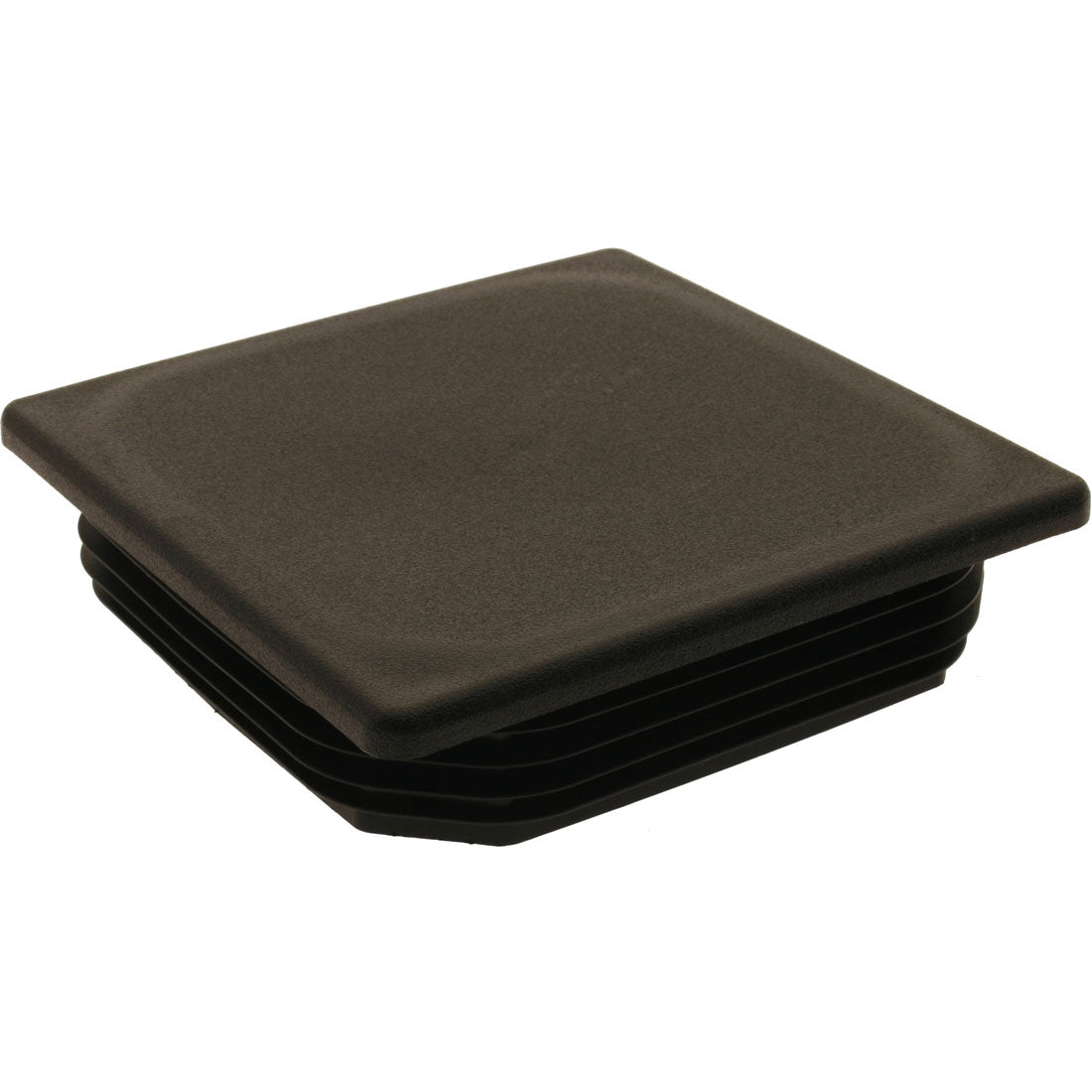 Square Plug Ribbed Black Plastic 125.0mm – Co-Mac