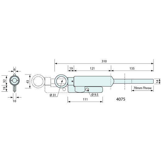 Tubular Spring Latch Tubular Gate Spring Latch – Co-Mac