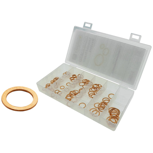Annealed Copper Washers Assorted 110 pce Kit