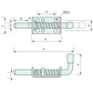 Spring Bolt Zinc Plated 195mm 16mm Pin