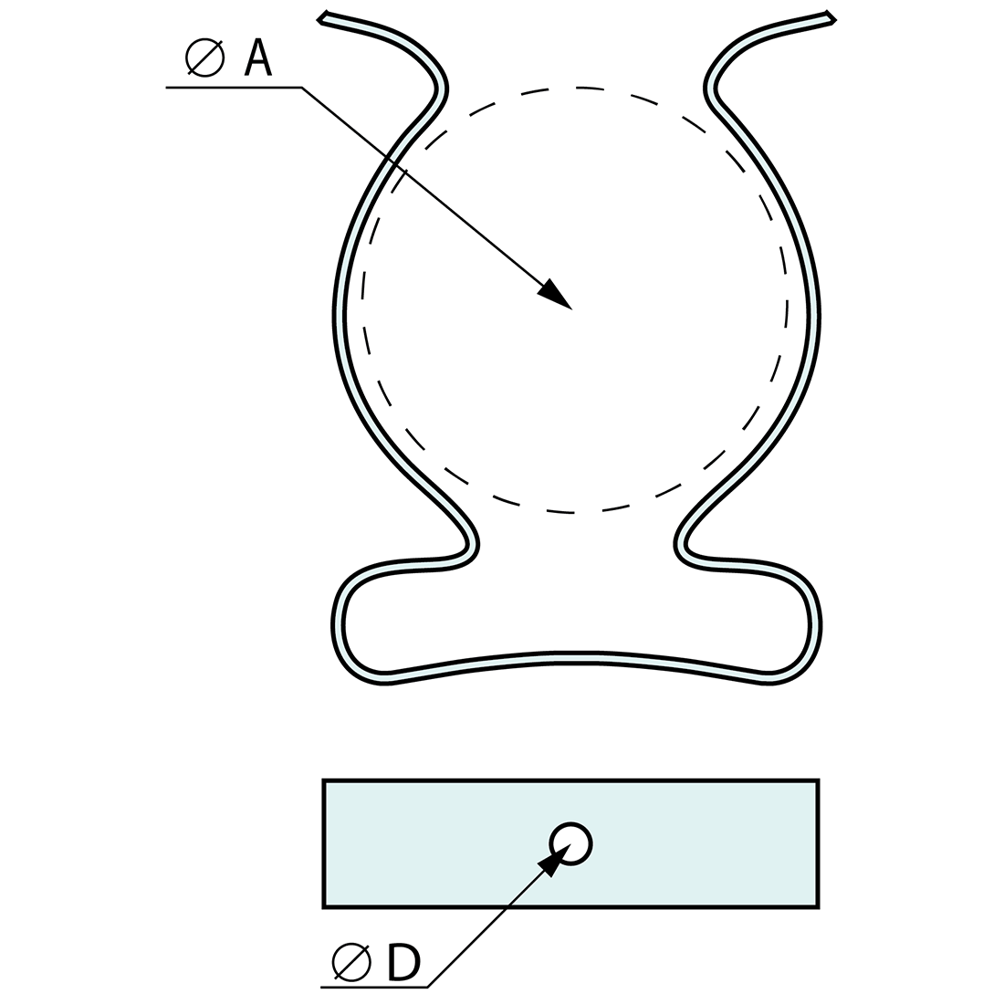 Tool Clip Zinc Plated 16mm