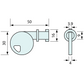 Cam Lock Key Stainless Steel 50mm