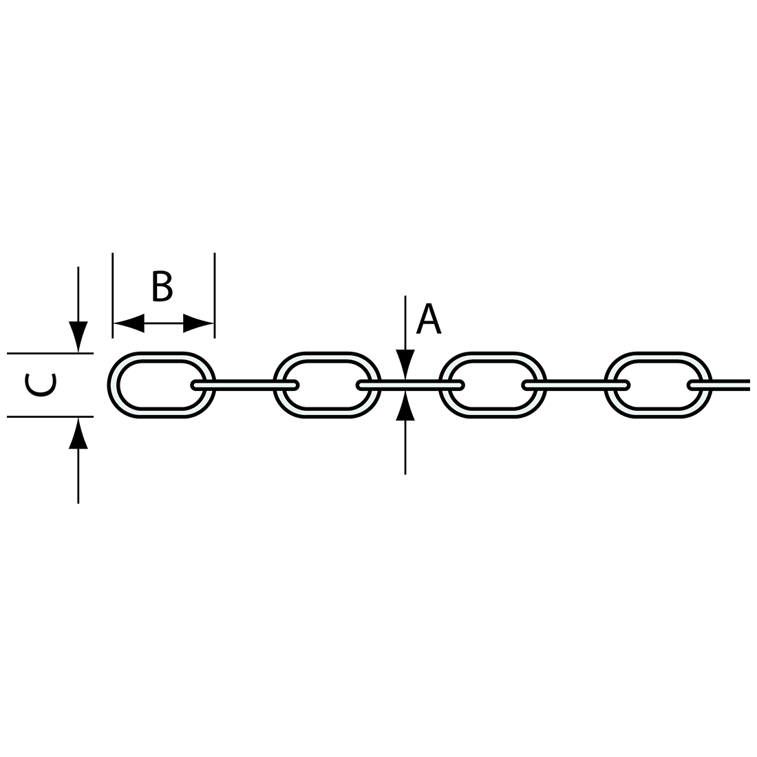 Chain Element Galvanised Chain – Co-Mac