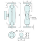 Unidirectional Mount Large 186mm