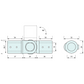 Tube Elbow Connector Black 19mm 32mm