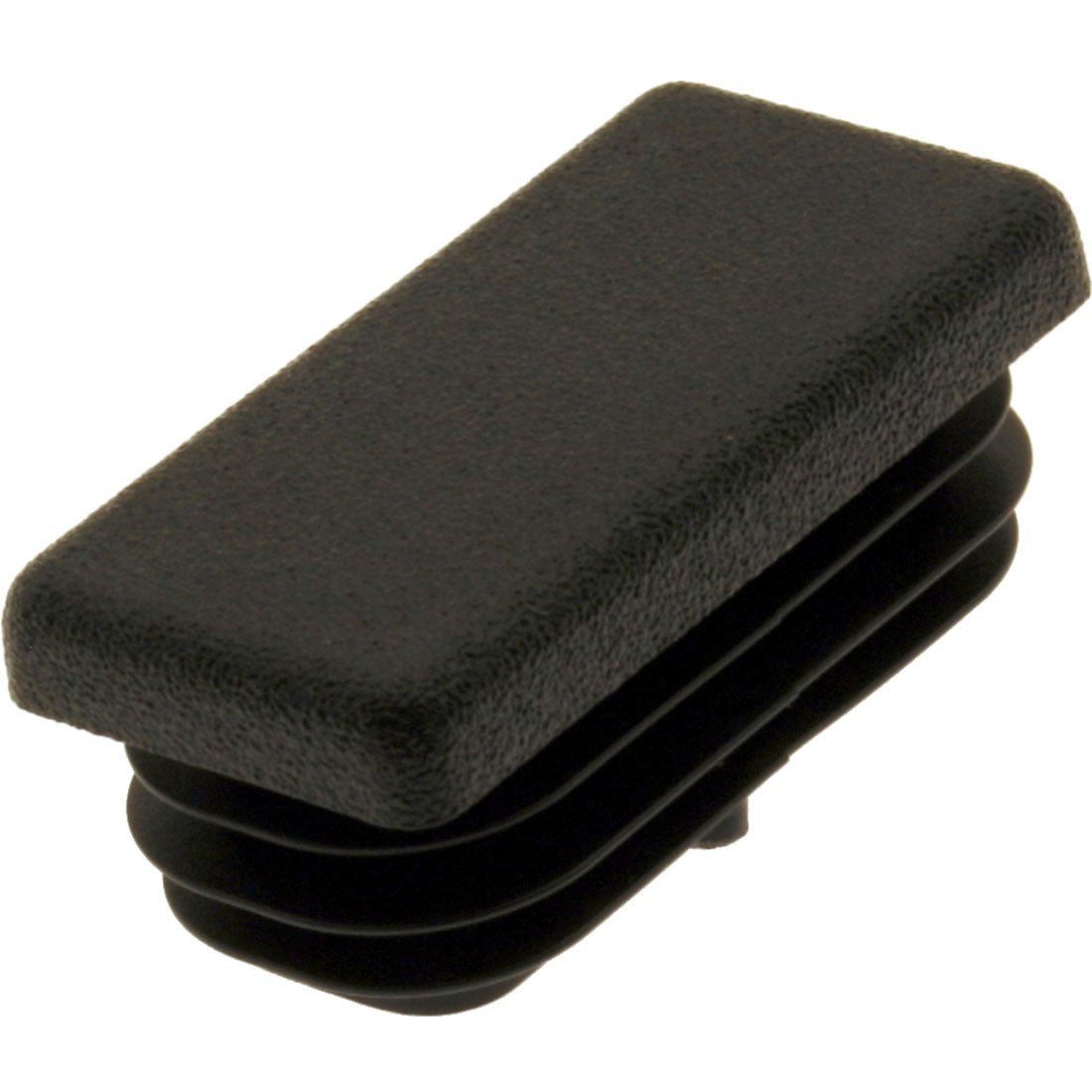 Rectangle Plug Ribbed Black 40x20mm – Co-Mac