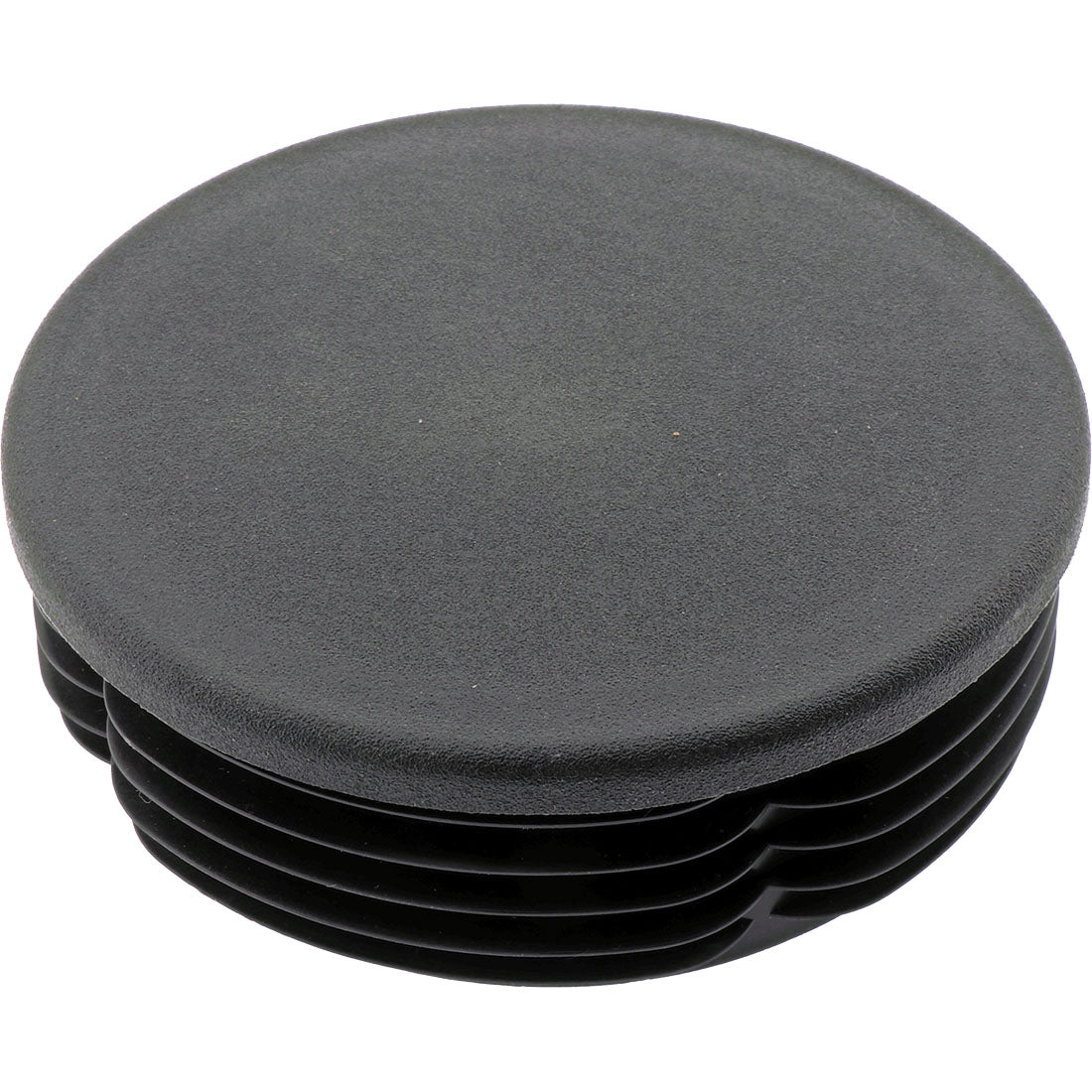 Round Plug Ribbed Black 105.0mm – Co-Mac