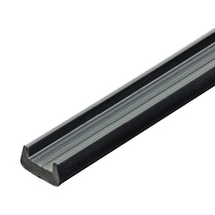 Channel Extrusion Retainer PVC Black 10mm wide 1.5m