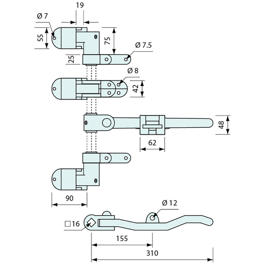 Container Door Latches Adjustable – Co-Mac