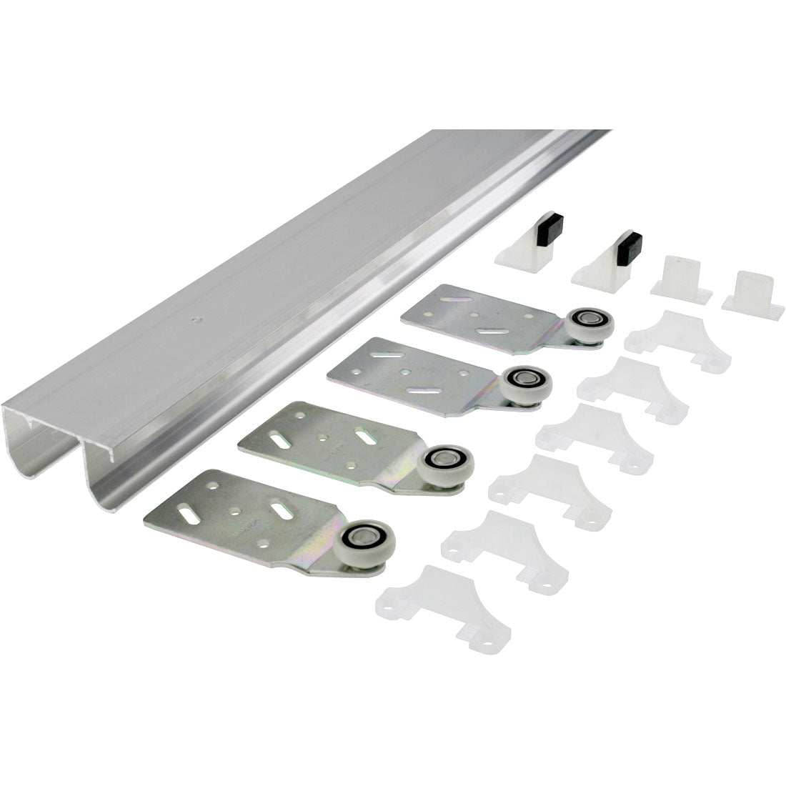 Aluminium Double Door Track 1800mm And Trolley Kit