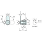 Hex Cam Lock Zinc Diecast and Nickel Plated 6.4mm
