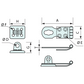 Hasp and Twist Lock Staple Stainless Steel 68mm