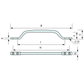Handrail Stainless Steel 308mm