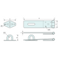 Hasp and Staple Zinc 207mm