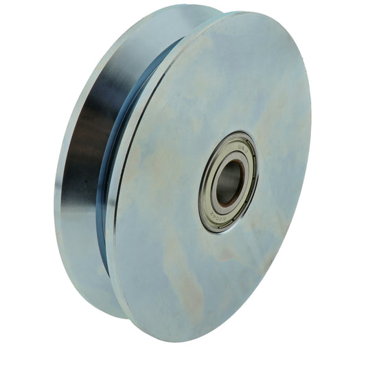 V Groove Zinc Plated Wheel 150mm dia 800kg