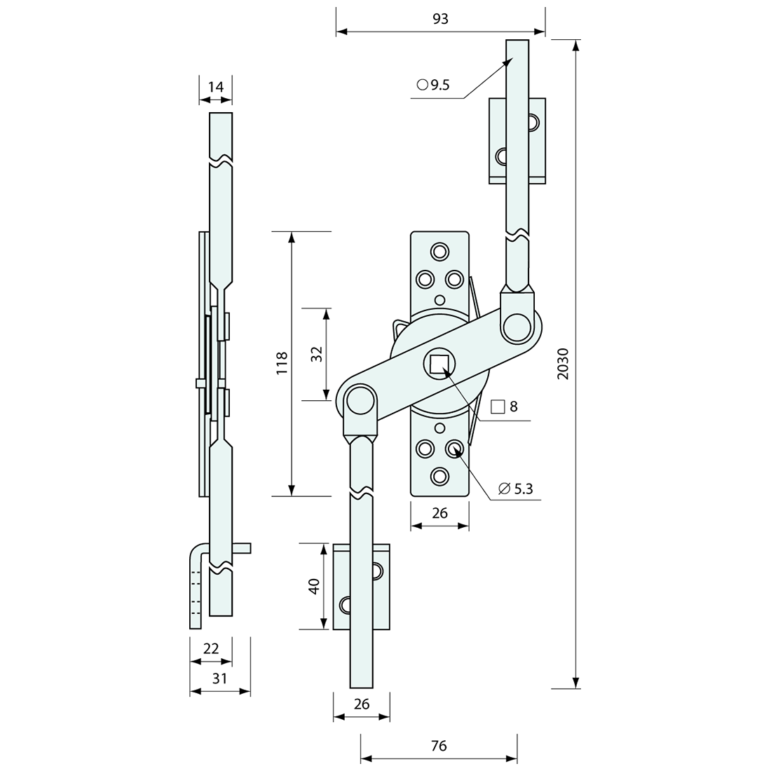 Dual Point Latching Low Profile 2 Point Latches – Co-Mac