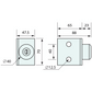 Wall Mounted Door Stop Galvanised 88mm