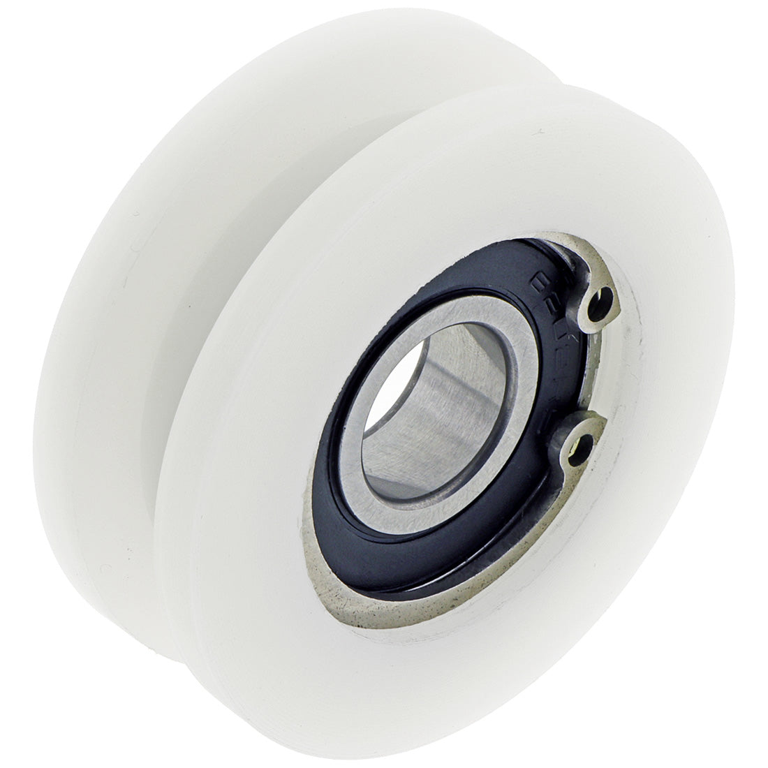 Nylon Wheel with Bearing 55mm, 10mm Channel Groove