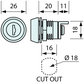 Replacement Drop T Cam Lock Round Face