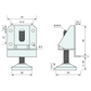 Leveller and Mounting Bracket Zinc 54mm 100kg Load