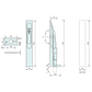 Recessed Bolt Latch Chrome 153mm