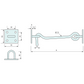 Heavy Duty Hook Set 192mm Galvanized