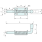 Spring Bolt Stainless Steel 120mm 10mm Pin