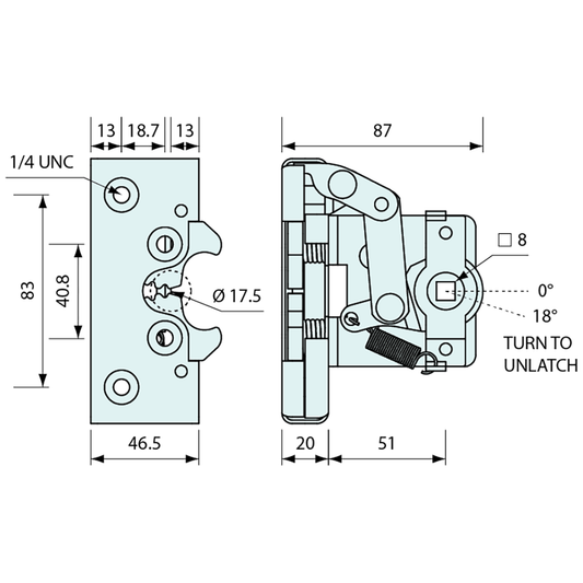 Rotating Latch Ramp Heavy Duty Rotary Latches Rotary Type – Co-Mac