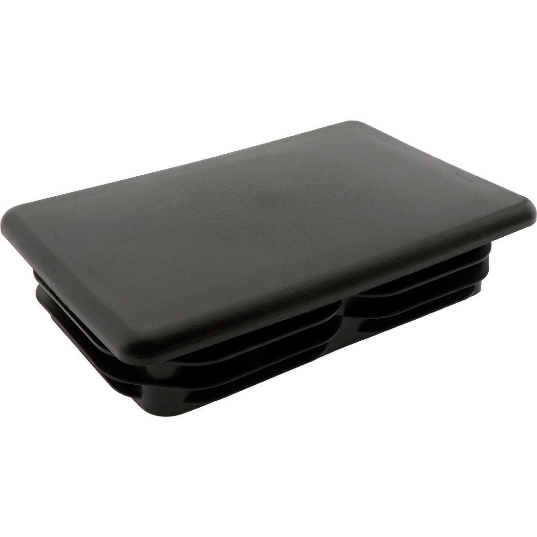 Rectangle Plug Ribbed Black 150x100mm – Co-Mac