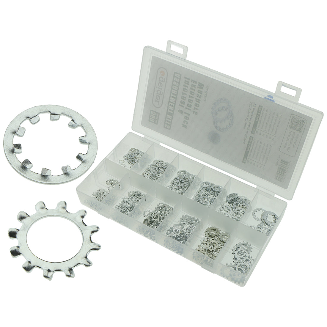 Internal & External Lock Washers Assorted 550 pce Kit