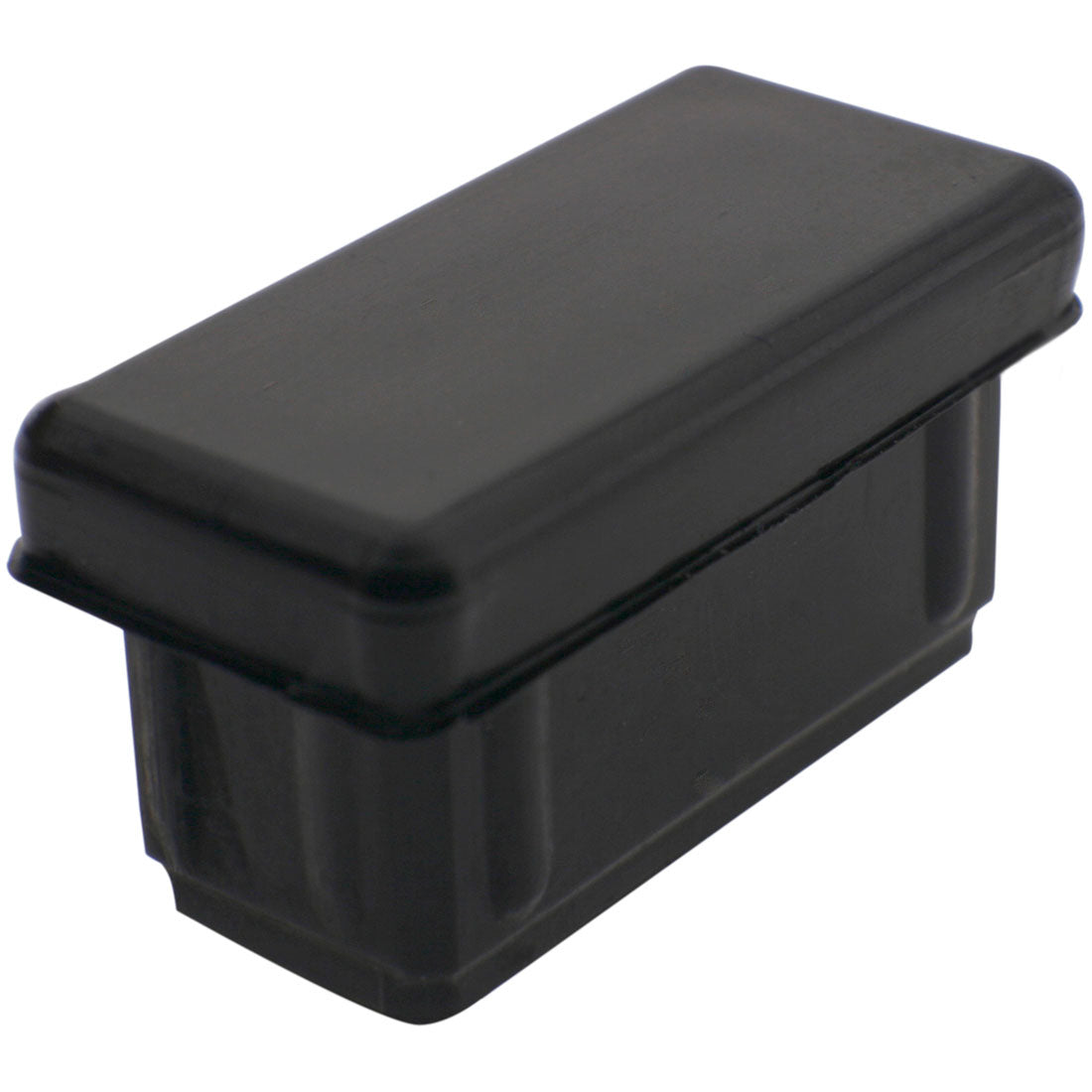 Rectangular Electrical Plug Rectangle Plug Ribbed Black 30x15mm – Co-Mac