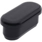 Oval Plug Smooth Black 34.9x15.9mm