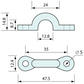Cord Round Loop 8mm 48mm