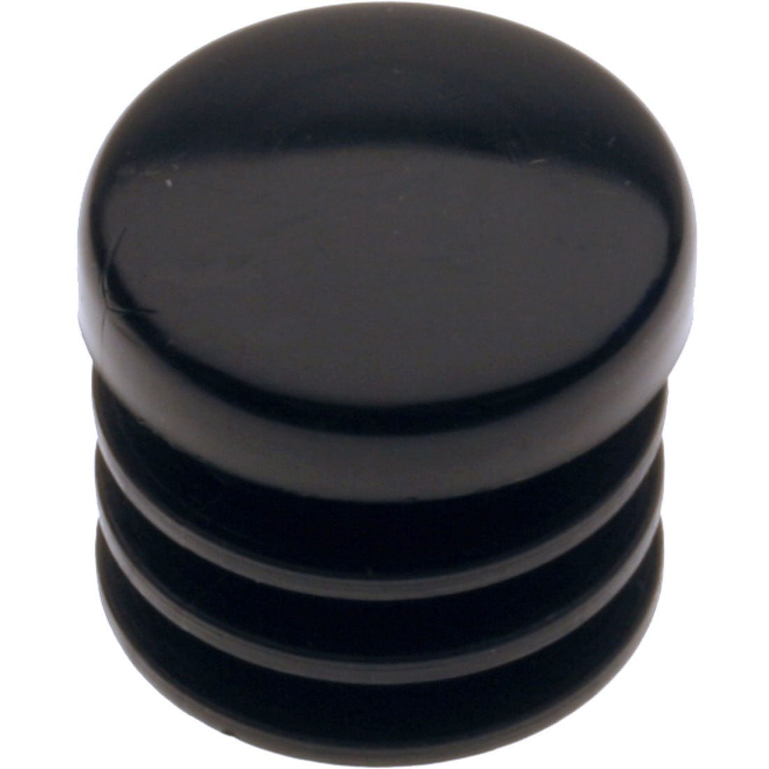 Round Plug Ribbed Black 16.0mm – Co-Mac